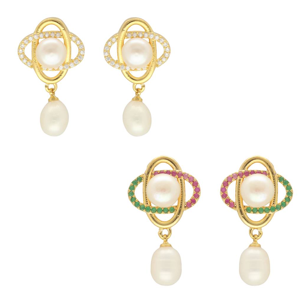 Mumtaz Combo Of 2 Pair Earrings : JPER-23-912