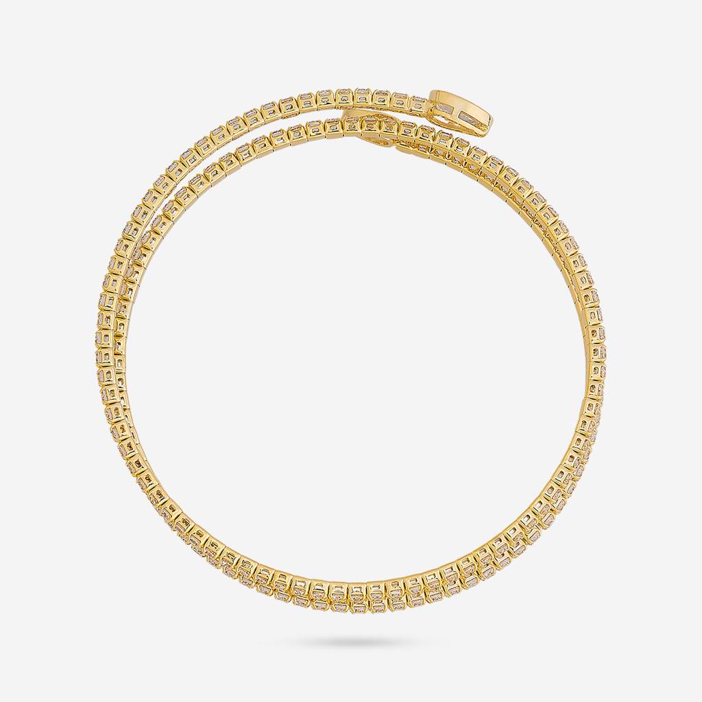 Kushal'S Fashion Jewellery Plated Party Trendy Zircon Kada -189502 : 450191