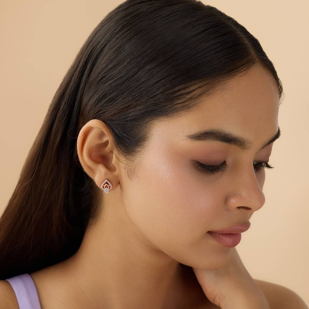 Kushal'S Fashion Jewellery Plated Party Trendy Zircon Studs-170651 : 411086
