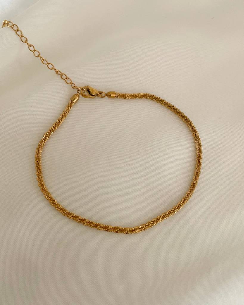 18K Gold Plated Aspen Anklet : A12