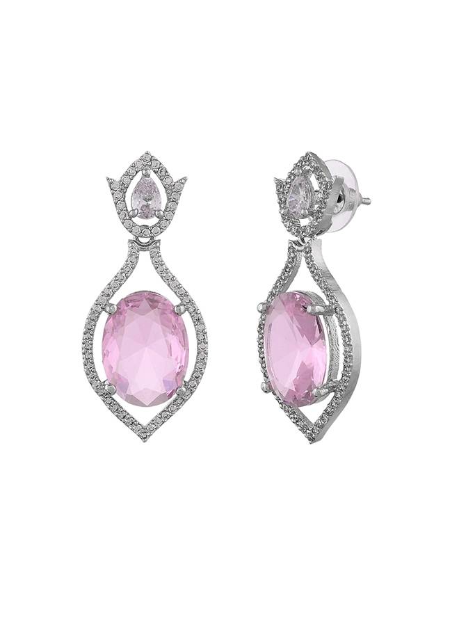 Sparkling Elegance Marquise Cut Cz Long Drop Earrings : 8905124522976