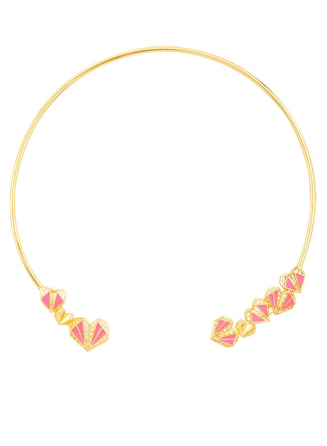 Mi Amore Geometric Motifs Open Style Necklace : 8905124078060