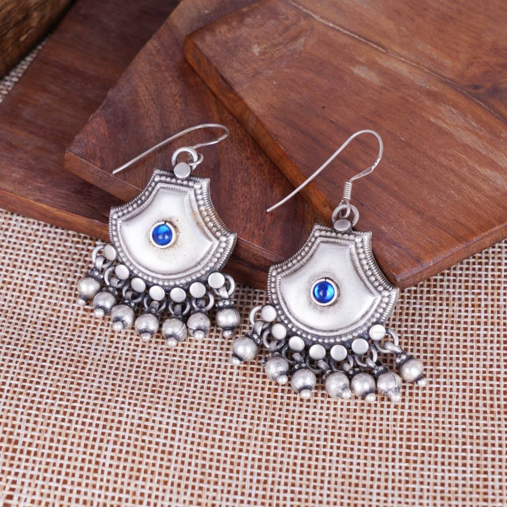 Tribal Silver Earrings : SSE475