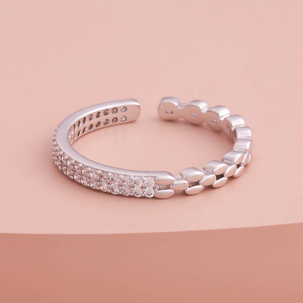 Party Trendy Zircon Finger Ring-180064 : 430418