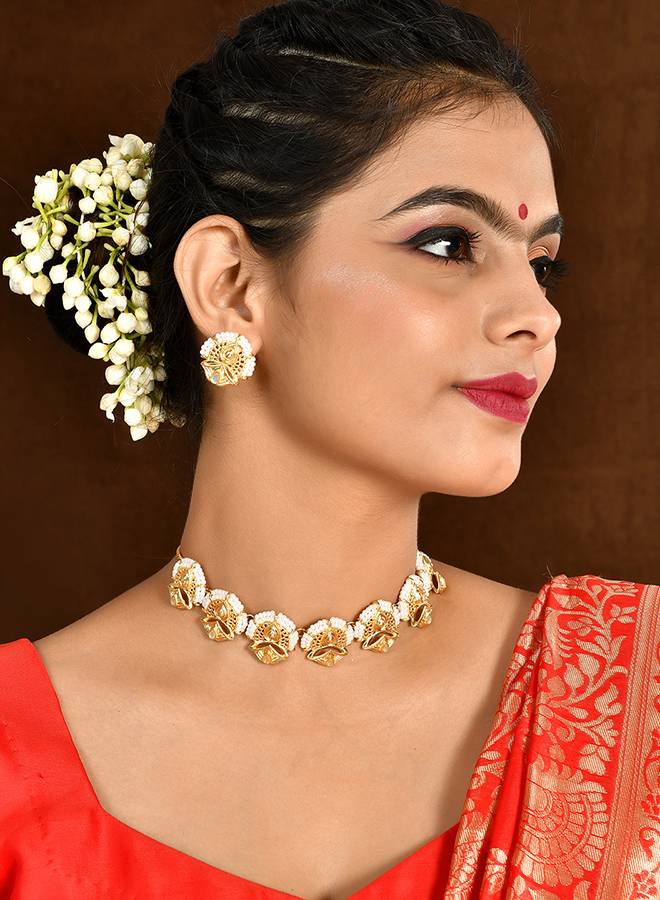 Aradhana Damini Necklace Set : 8905124510720