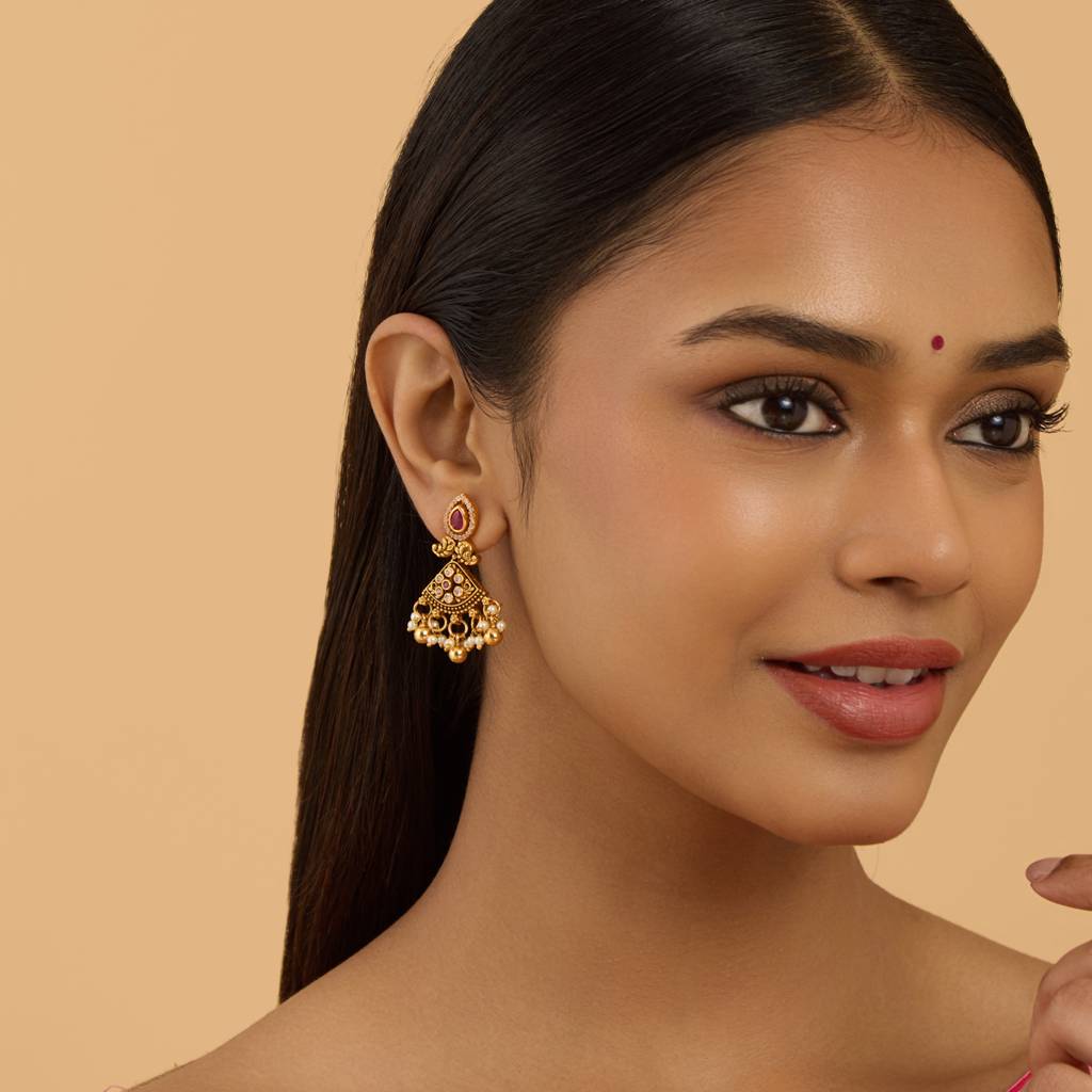 Kushal'S Fashion Jewellery Contemporary Drop Earrings-180538 : 431479
