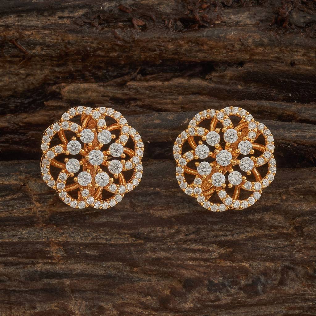 Kushal'S Fashion Jewellery -Plated Party Trendy Zircon Studs -182452