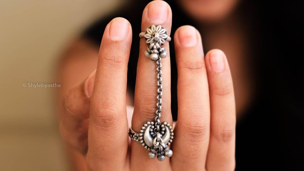 Moh Dual Motif Statement Ring : SR1036