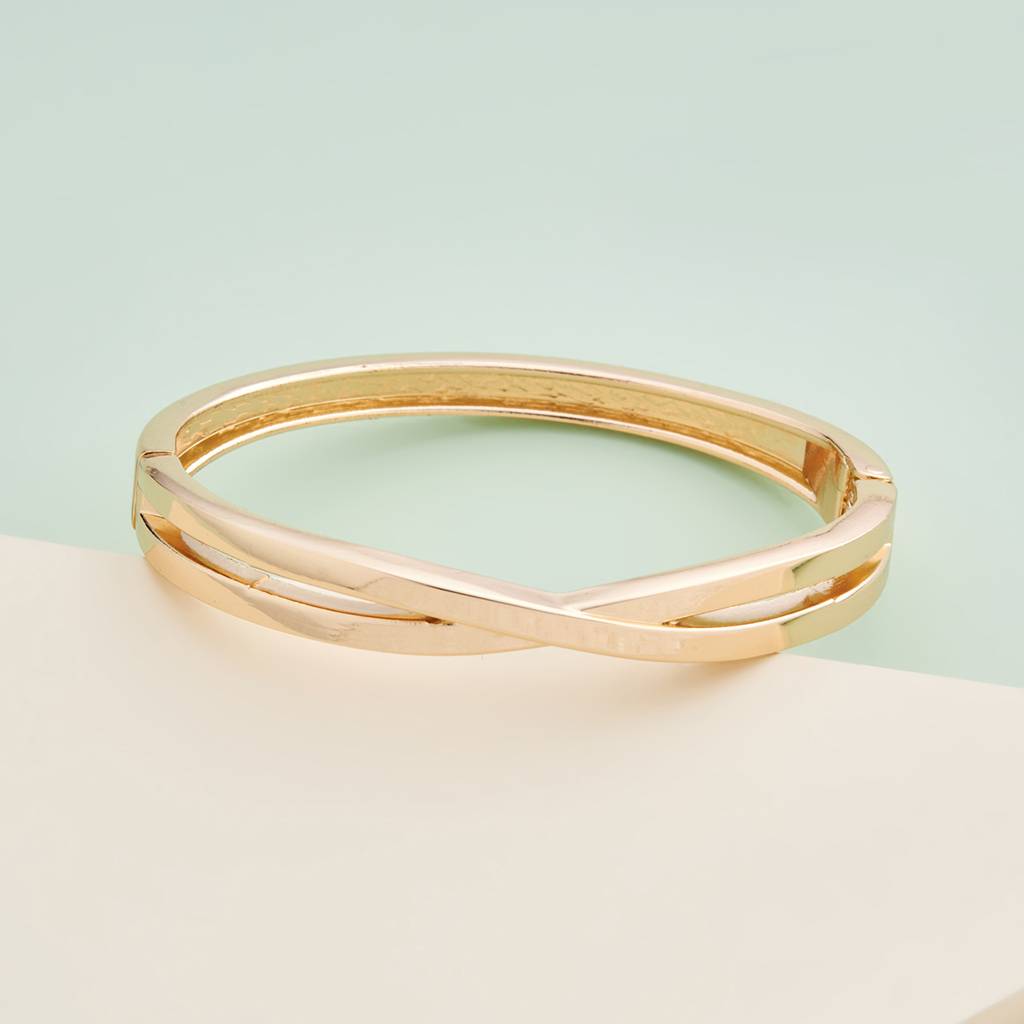 Gold Gold-Plated Party  Trendy Zircon Kada-430047 : 430047