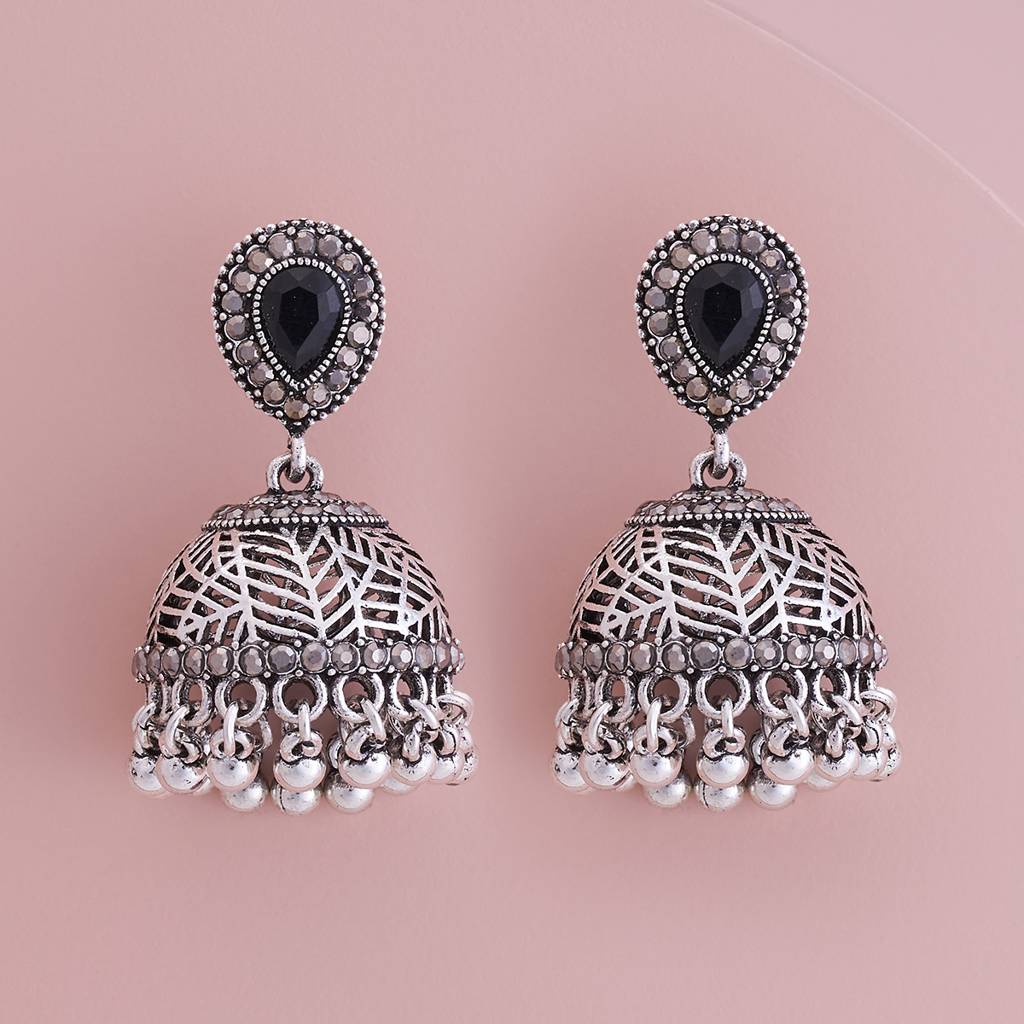 Party Zircon Trendy Jhumkas-178820 : 428065