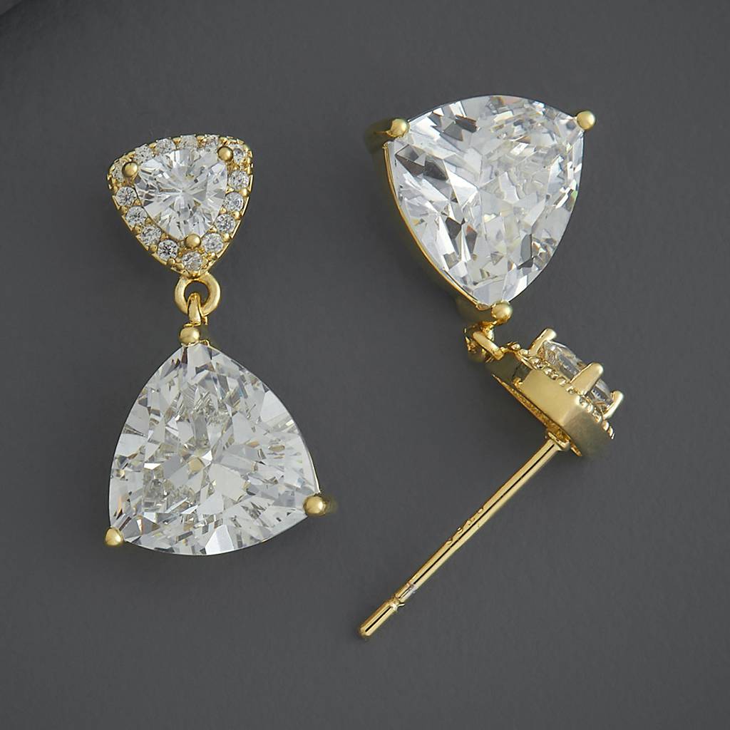 Kushal'S Fashion Jewellery Party Zircon Drop Earrings-186284 : 444281