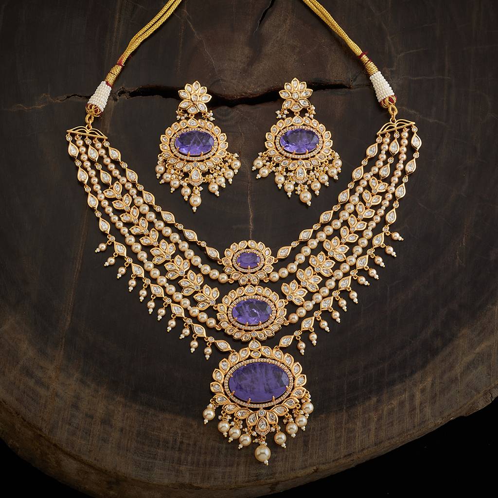 Kushal'S Fashion Jewellery Victorian-Plated Kundan Jewellery Set-158559 : 391528