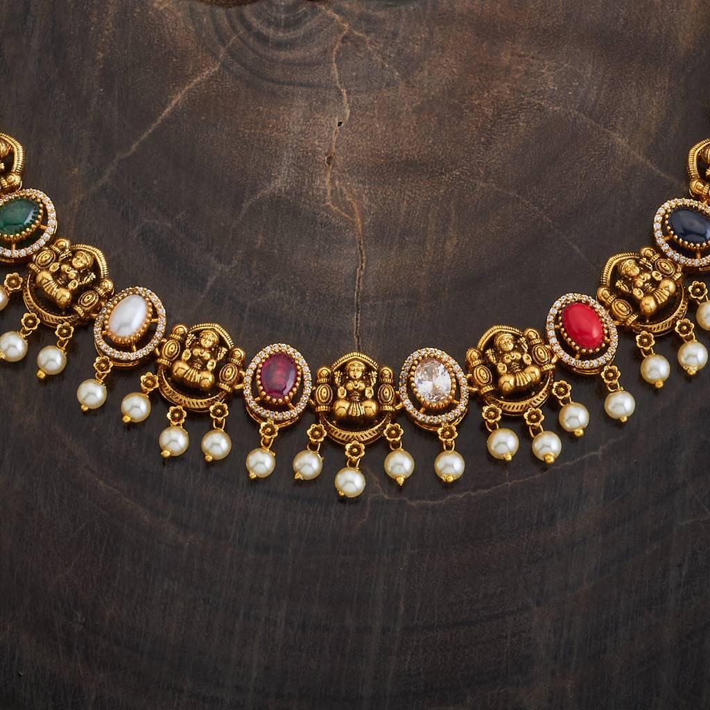 Ethnic Antique Necklace Set-176746 : 423750