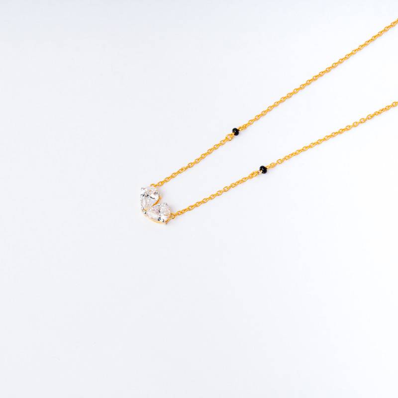 Self Love Mangalsutra-18In-18K Gold Vermeil Sterling Silver : TSMA-SEL-18G-9010