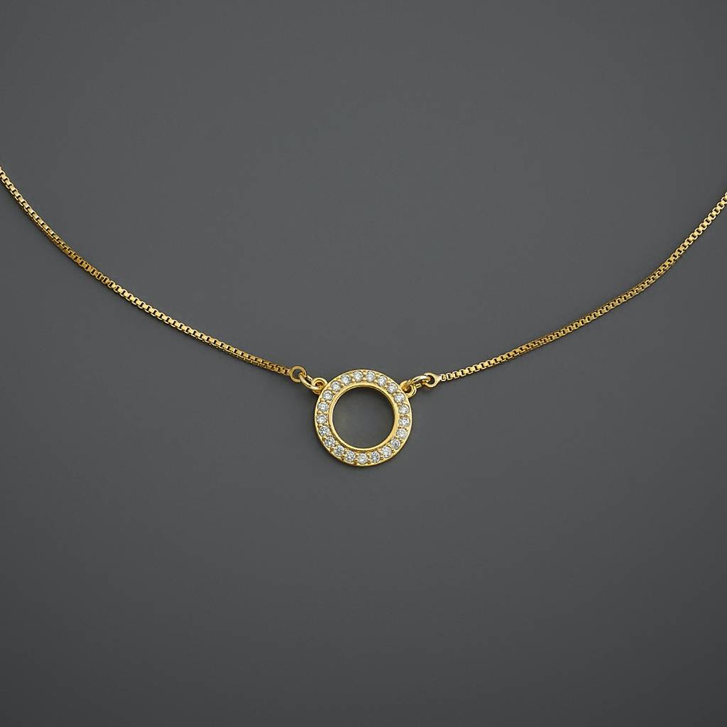 Kushal'S Fashion Jewellery  Plated Party Trendy Zircon Necklace-187033 : 445748