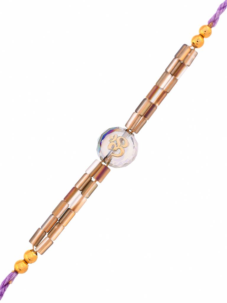 Men'S Bejewelled Beaded Thread Rakhi For Brother : 8905124524260