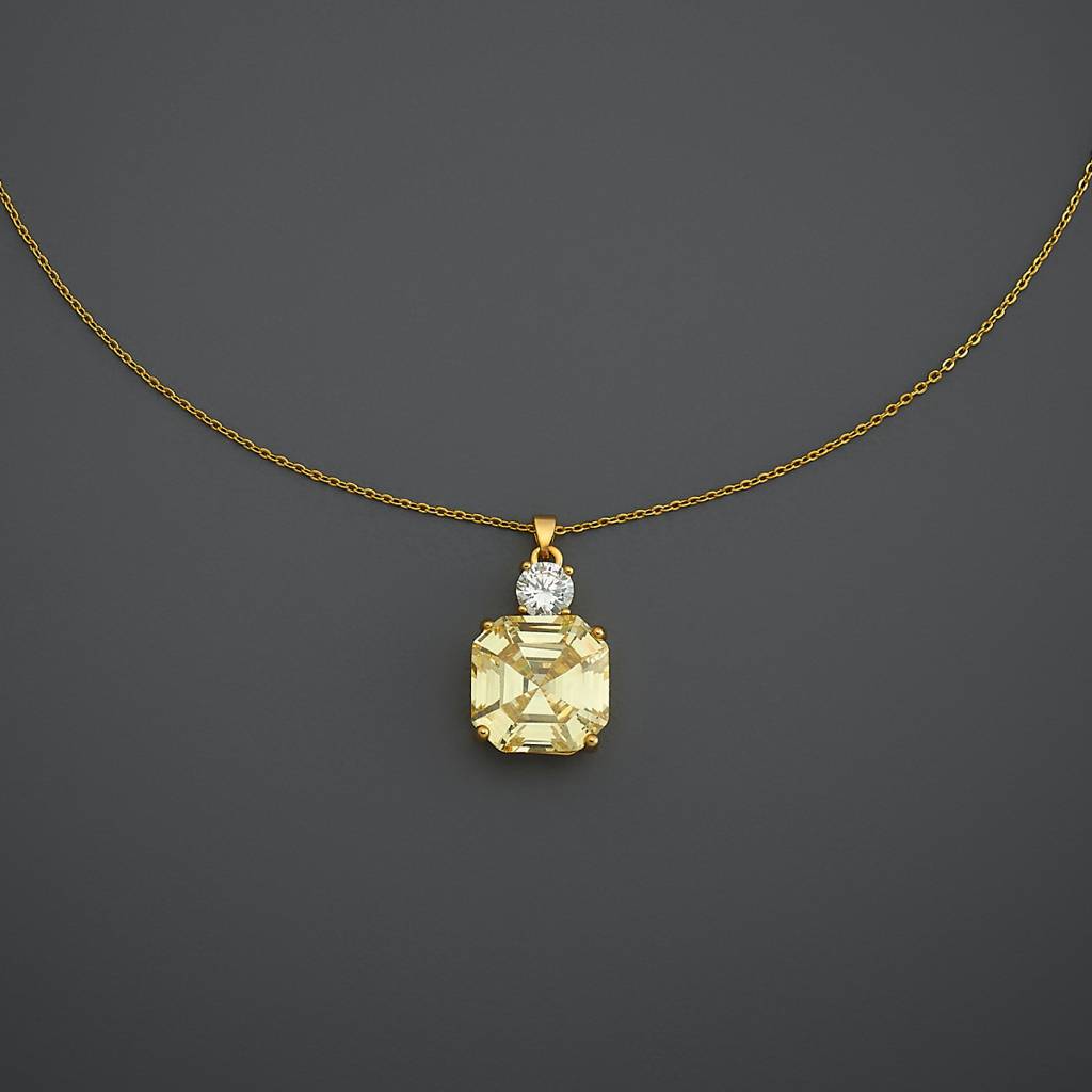 Kushal'S Fashion Jewellery Yellow Gold-Plated Party Trendy Zircon Necklace-186781 : 445301
