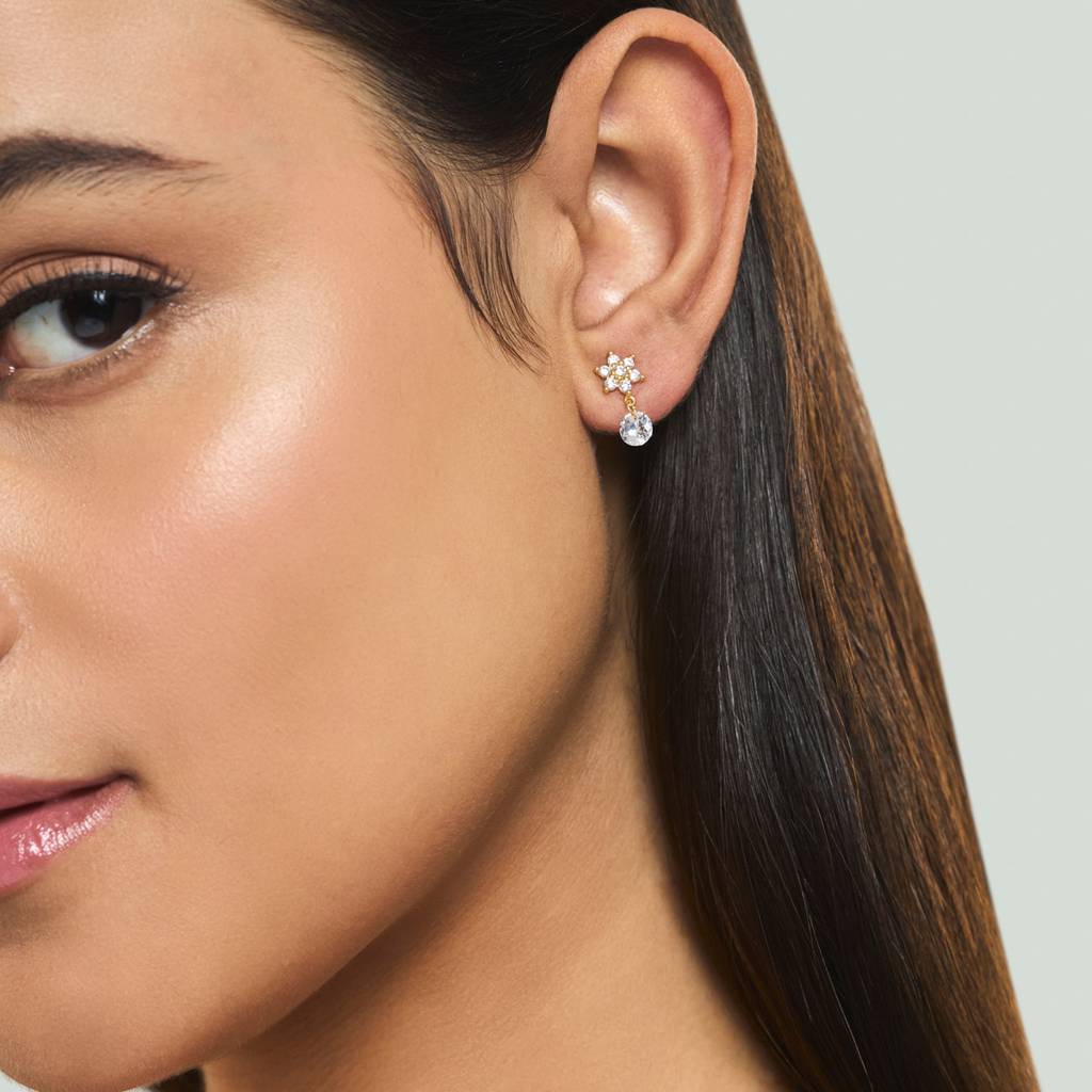 Kushal'S Fashion Jewellery Office Wear Silver Earring-176592 : 423328