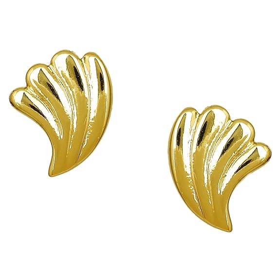 Estele Gold Plated Designer Stud Earrings For Women : 672706ER