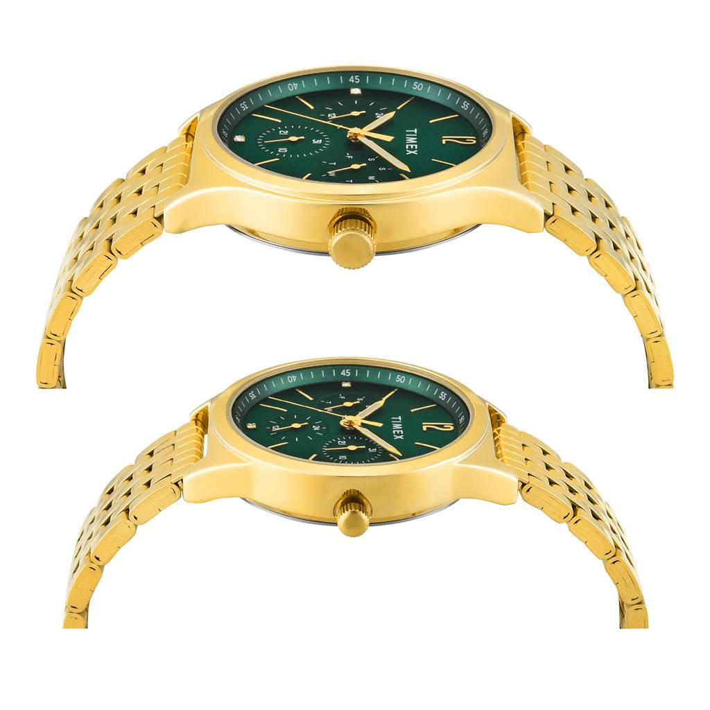 Timex Trendline Round 42Mm Analog Pair Watch - Tw00Pr348 : TW00PR348