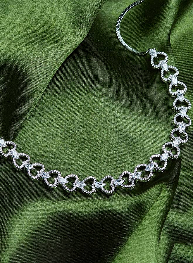 Sparkling Elegance Classic Necklace Set : 8905124445299