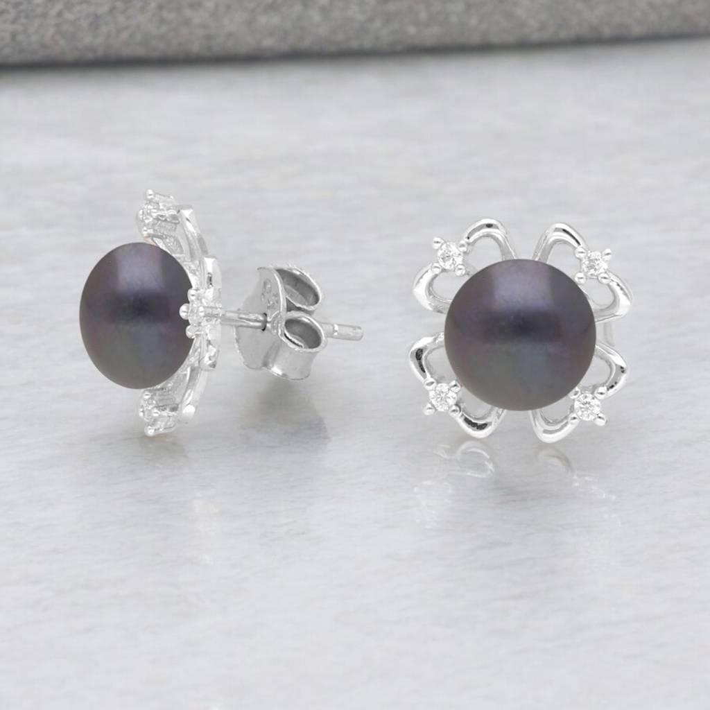 Ella 925 Silver Stud Earrings : JPMAY-22-86