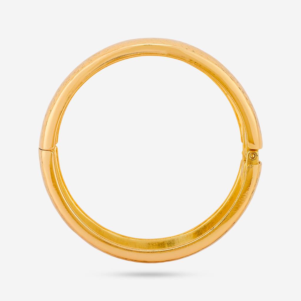 Kushal'S Fashion Jewellery Gold-Plated Party Trendy Zircon Adjustable Kada -455486 : 455486