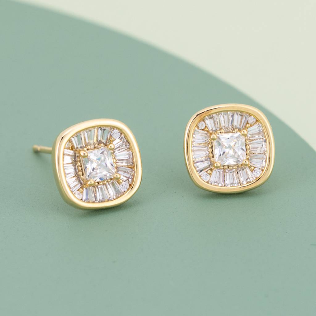 Kushal'S Fashion Jewellery Plated Party Trendy Zircon Studs-187413 : 446486