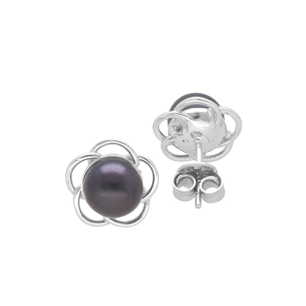 Jeevika 925 Silver Stud Earrings : JPMAY-22-123