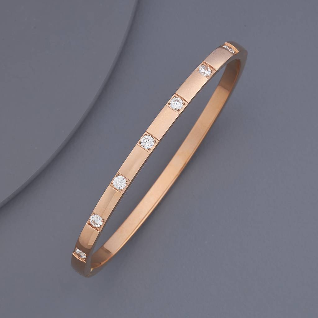 Kushal'S Fashion Jewellery White Plated Casual Wear Trendy Kada-180342 : 431065