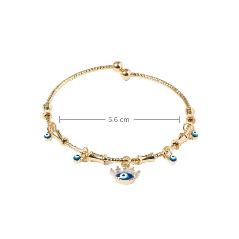 Chic Evil Eye Tassel Bangle : BS12575