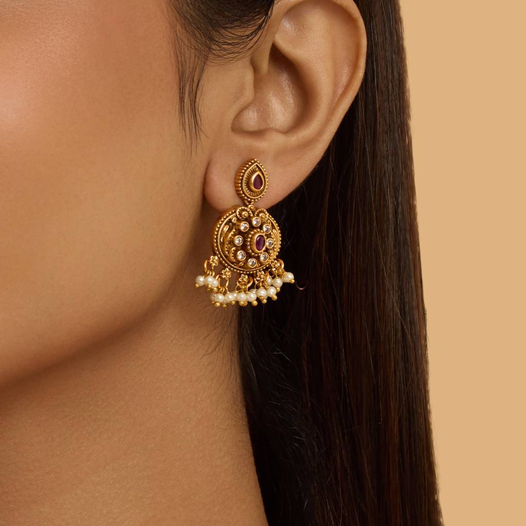 Kushal'S Fashion Jewellery Contemporary Drop Earrings-179941 : 430215