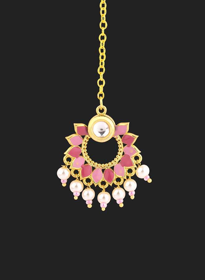 Manmayi Floral Maang Tika : 8907617979410