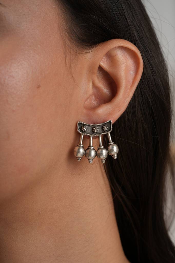 Quirky Silver Earrings : SSE838