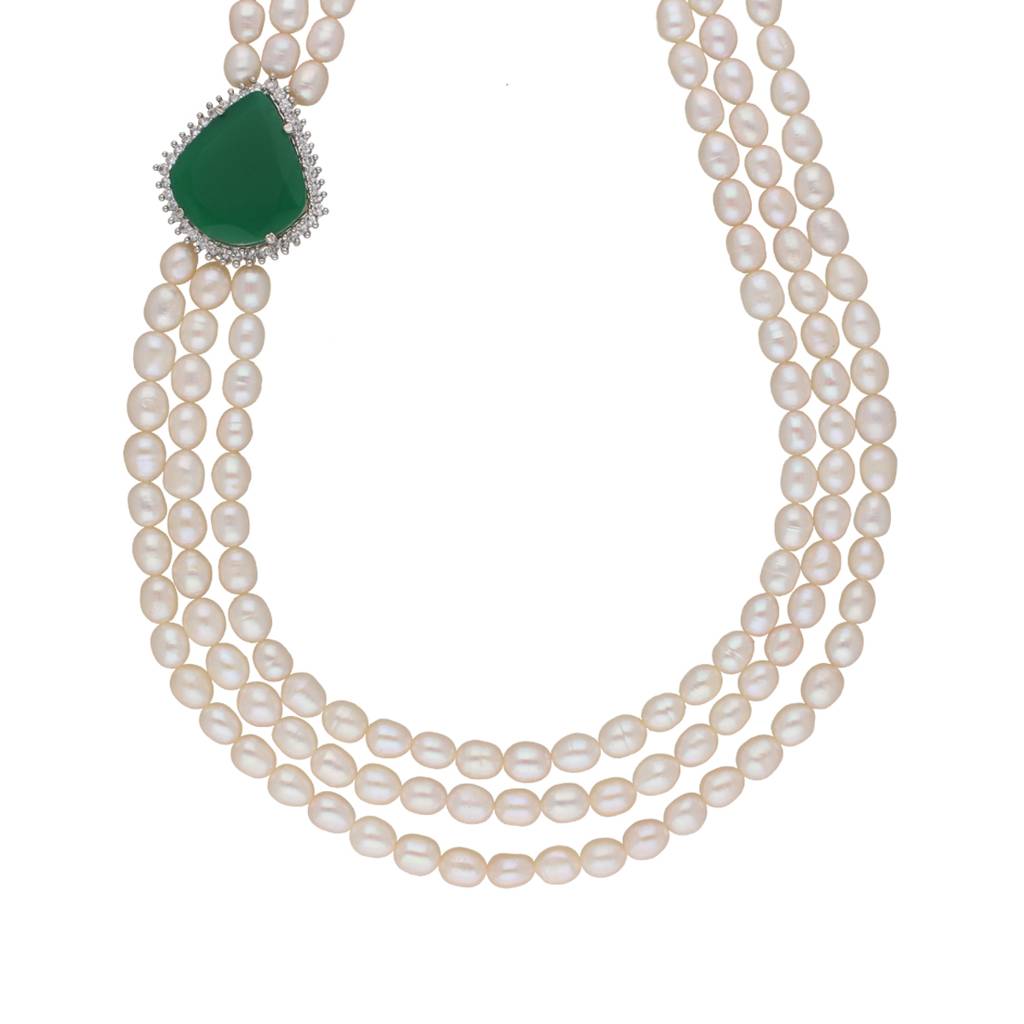 Badari 3 Lines Pearl Set : JPSEP-22-90