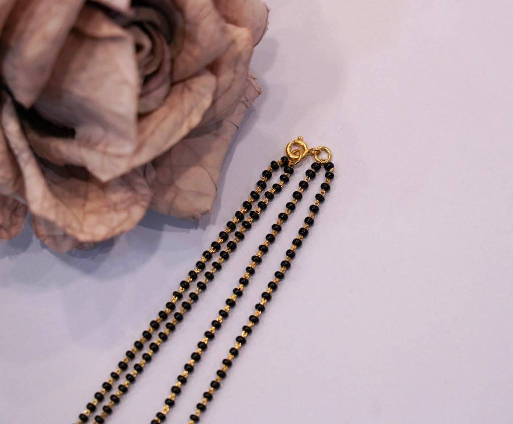 Adya Jadau Gold Plated Fine Mangalsutra : SN1070-1