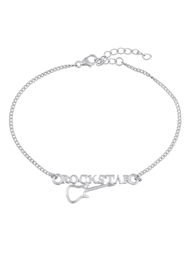 925 Sterling Silver Precious Rockstar Rakhi : 8905124466645