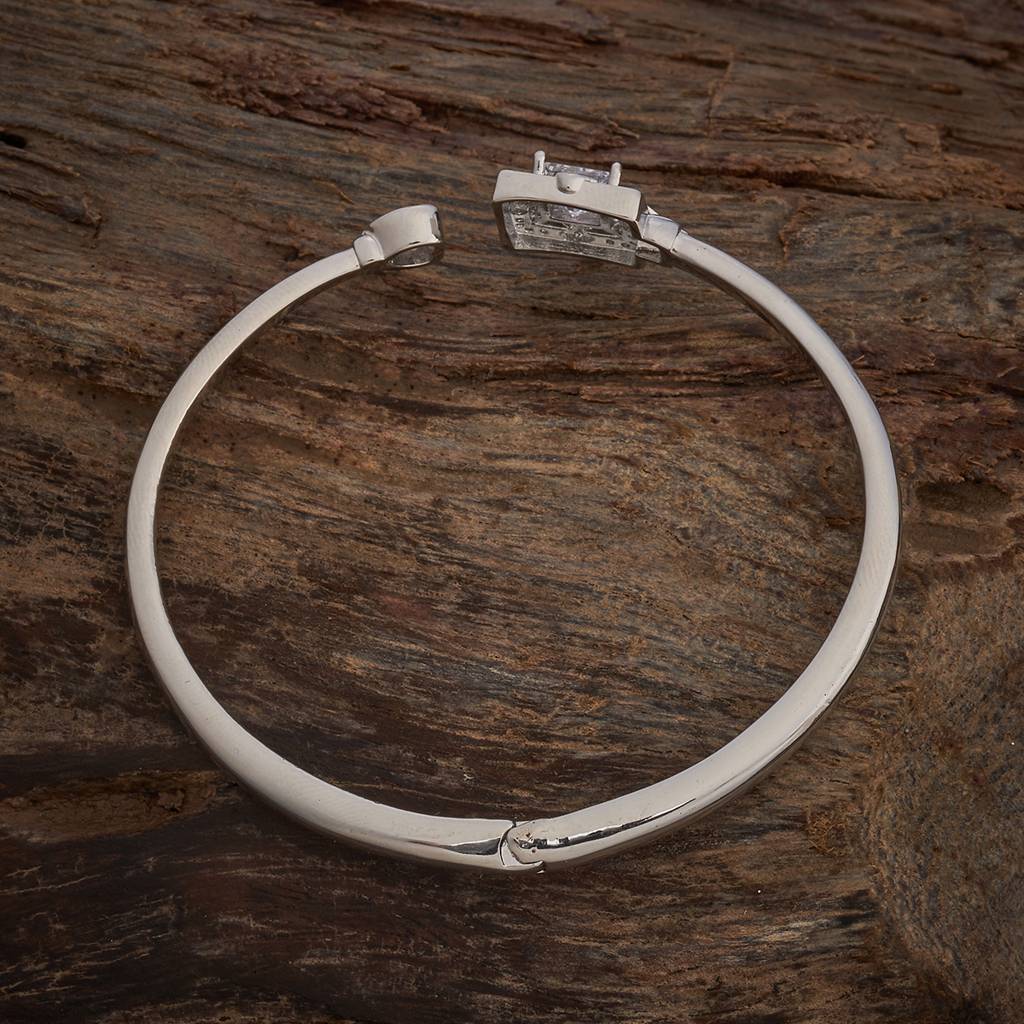 White Plated Party  Zircon Kada-445632 : 445632