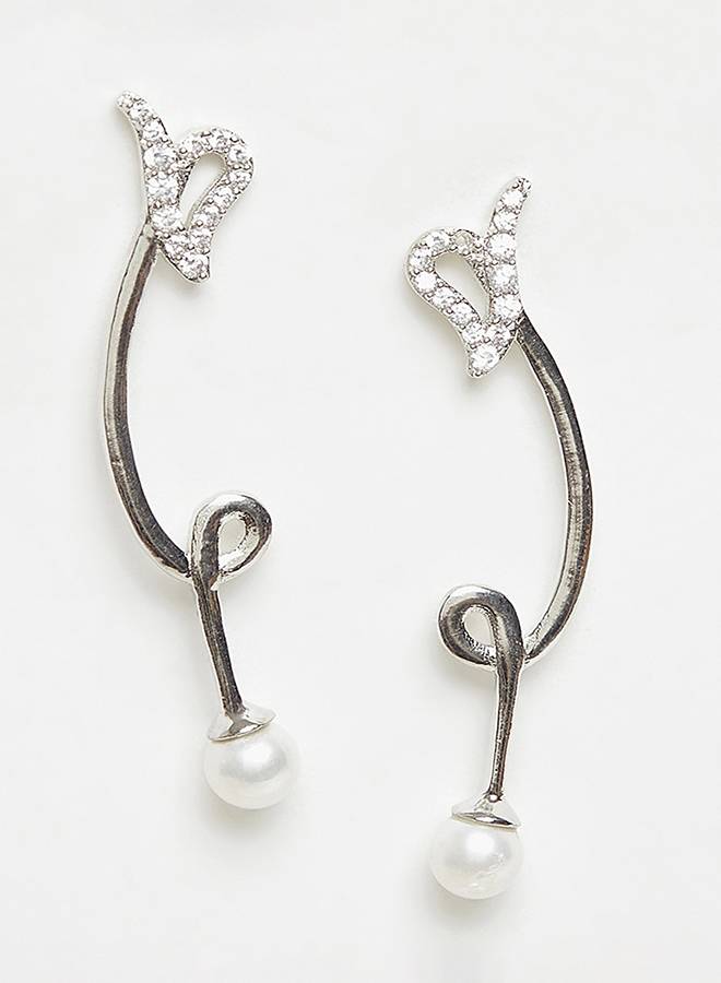 Voylla Silver Brass Earrings-Vmjai43756 : 8905124433661