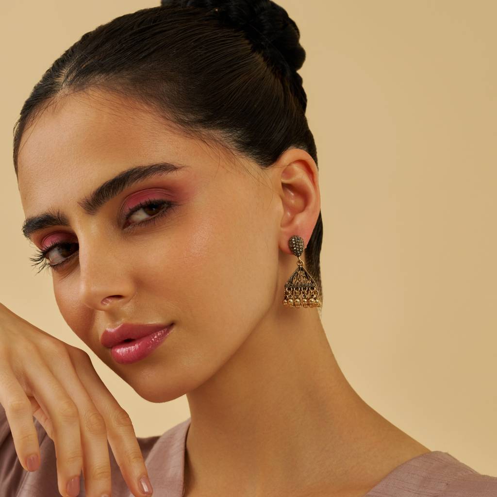 Party Zircon Trendy Jhumkas-178772 : 427963