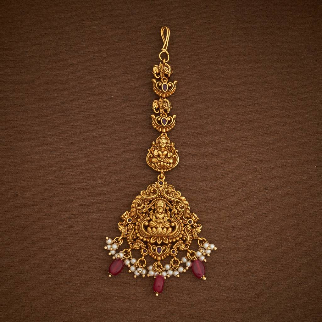 Kushal'S Fashion Jewellery Plated Ethnic Antique Maang Tikka-185151 : 442006