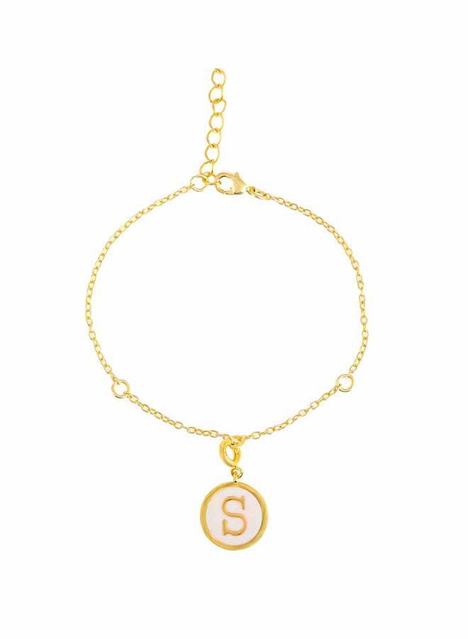 Valentine'S Day Collection Alphabet White Enamel Charm : 8905124491777