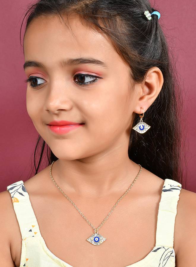 Golden Guardian Evil Eye Pendant Set : 8905124507355