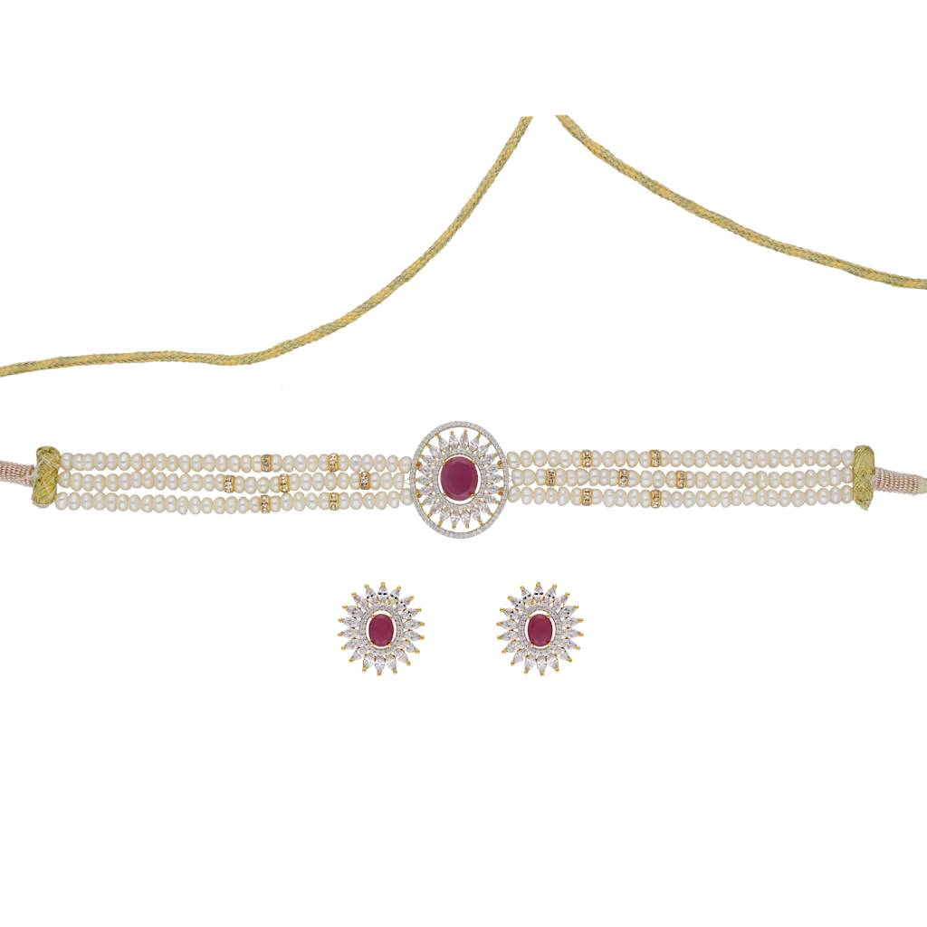 Kashvi Pearl Choker : JPFEB-22-92