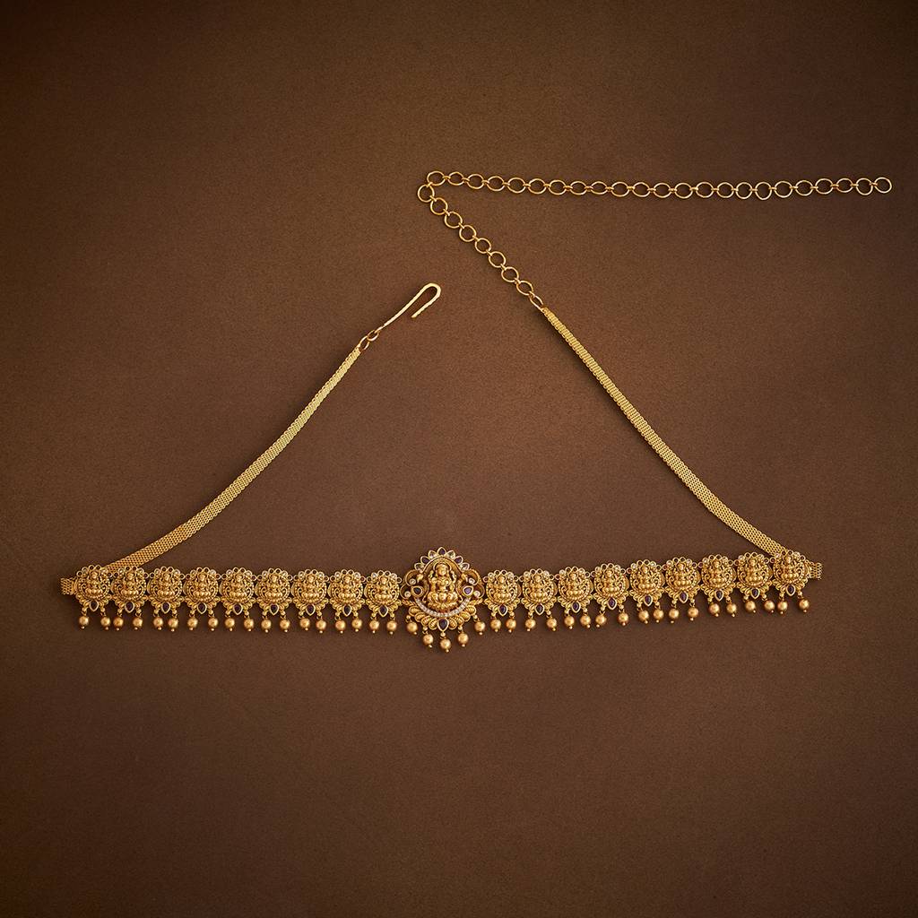Kushal'S Fashion Jewellery Ruby Gold-Plated Ethnic Antique Kamarband -169569 : 421607