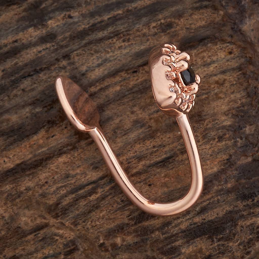 Kushal'S Fashion Jewellery Black Plated Casual Wear Zircon Nath-180187 : 433301