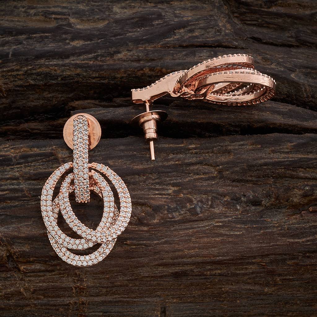 Kushal'S Fashion Jewellery Plated Party Zircon Drop Earrings-161791 : 398565