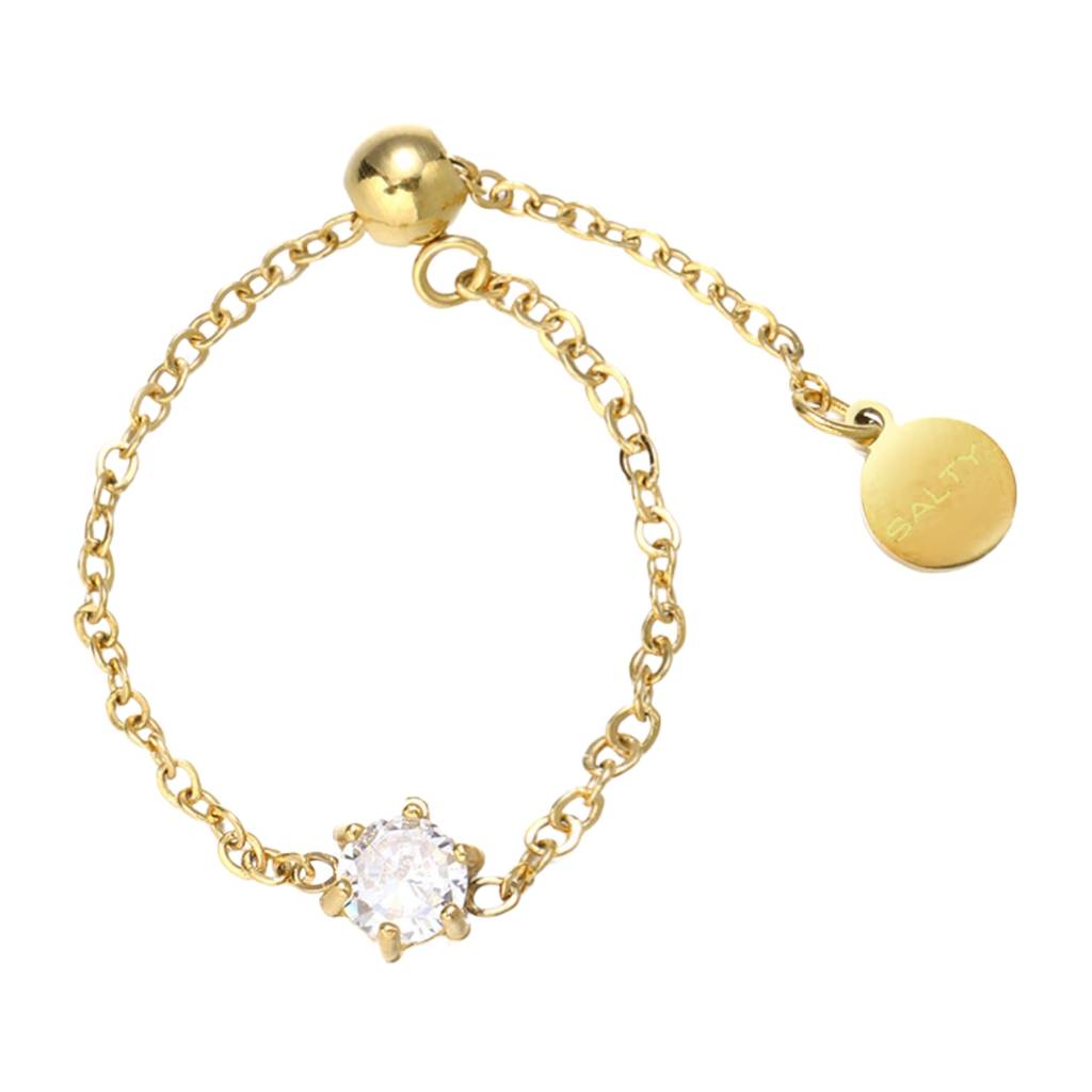 Champagne Self-Love Chain Ring : RS12462