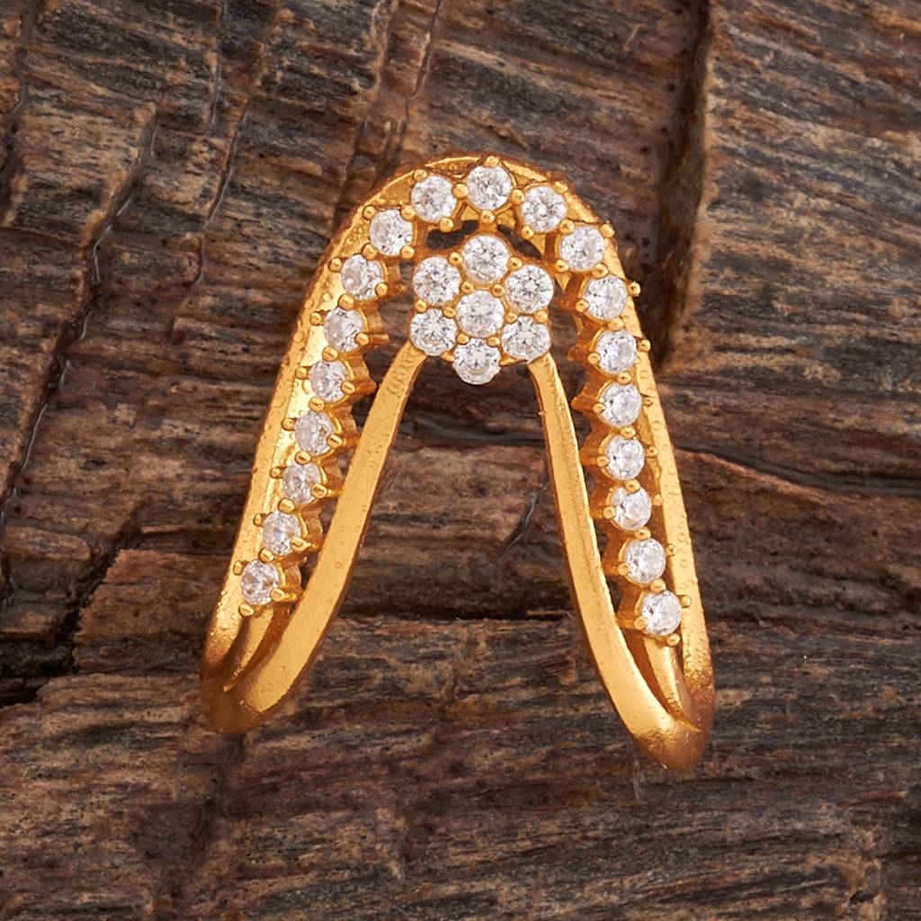 Kushal'S Fashion Jewellery Silver Temple Finger Ring -158911 : 401405
