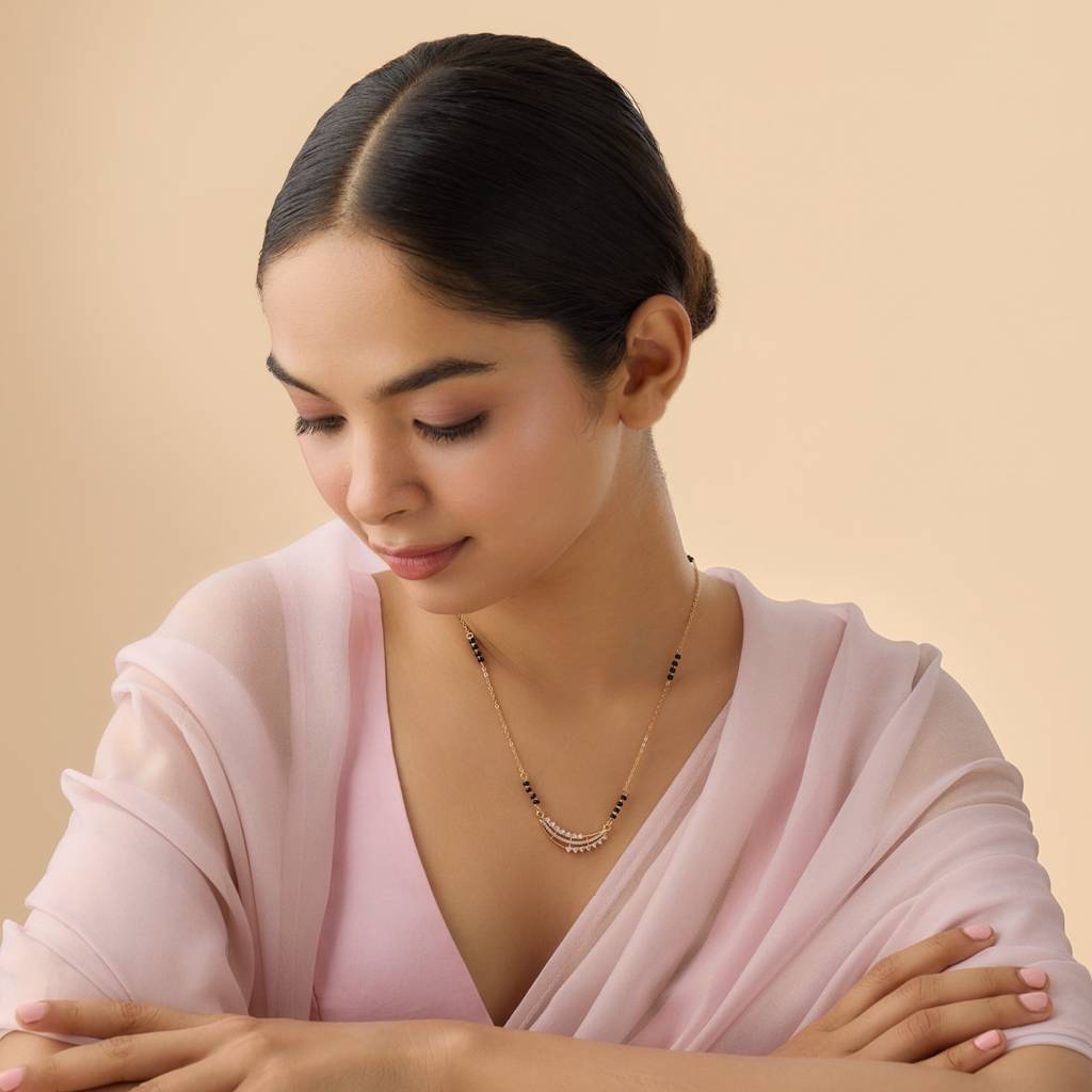 Kushal'S Fashion Jewellery Zircon Mangalsutra -170712 : 411379